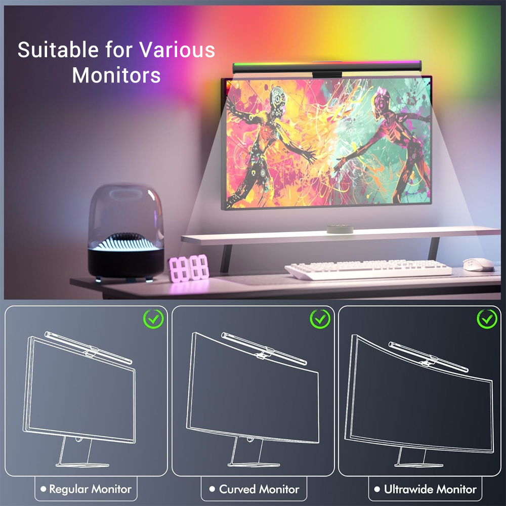 Wifi Computer Lightbar Monitor - Accessories For Your Gaming Room review and price