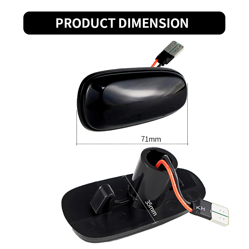 2PCS LED Dynamic Side Marker L - Gaming Accessories Rack review and price