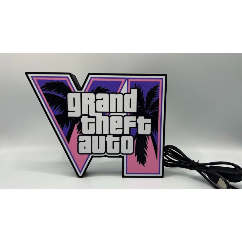 GTA 6 Grand Theft Auto VI LED  - Accessories For Your Gaming Room review and price