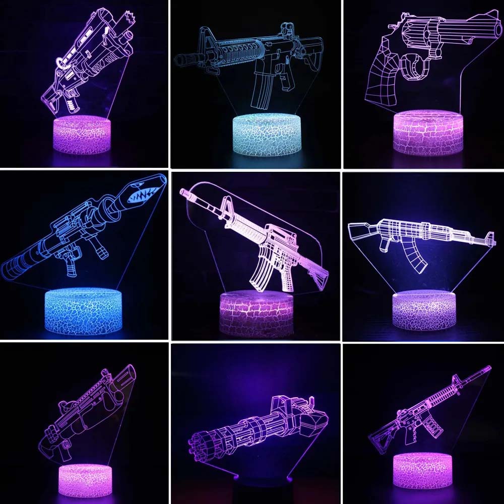 Game Rifle 3d Led Night Light  - Accessories For Your Gaming Room review and price