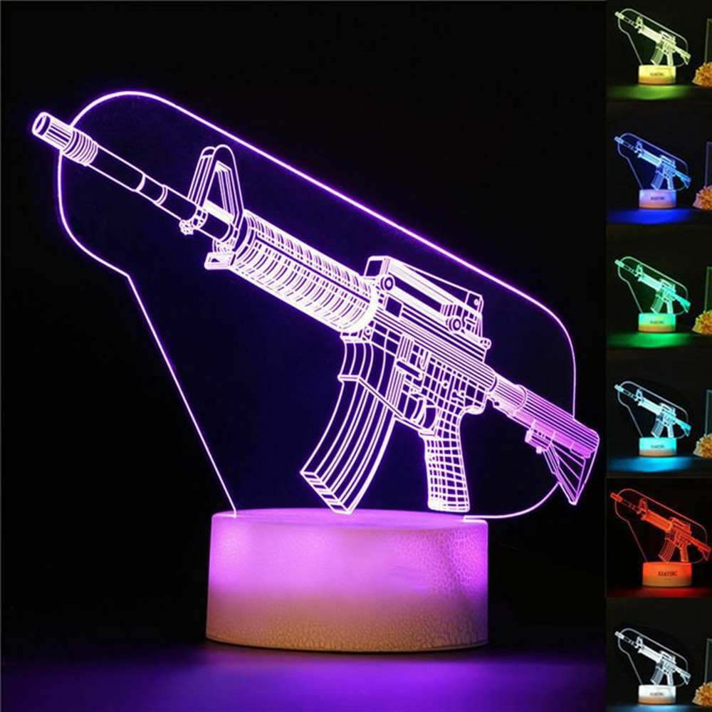 Game Rifle 3d Led Night Light  - Accessories For Your Gaming Room review and price