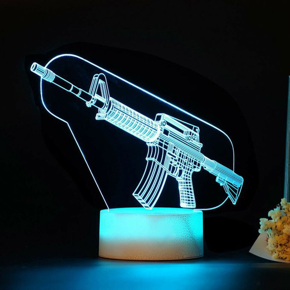 Game Rifle 3d Led Night Light  - Accessories For Your Gaming Room review and price